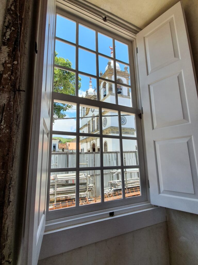 Vista da janela do museu Vila de Vassouras